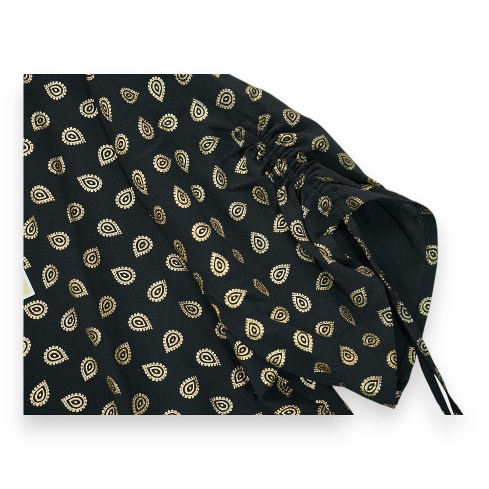 NWT Michael Kors‎ Women's Blouse All Over Print Size XL Short Sleeve MSRP $110 - Picture 3 of 6